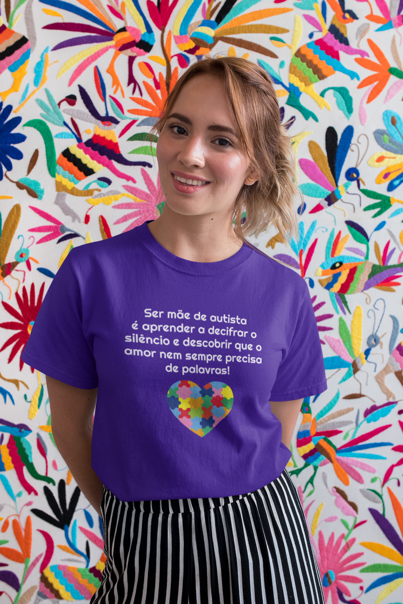 Nome do produto: T-shirt Tradicional Mãe de Autista