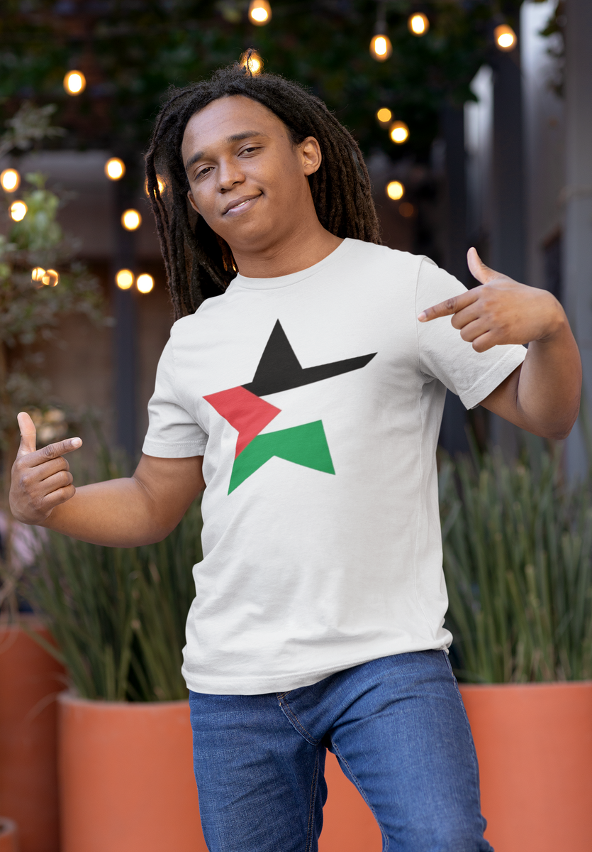 Nome do produto: T-shirt Tradicional Estrela Palestina