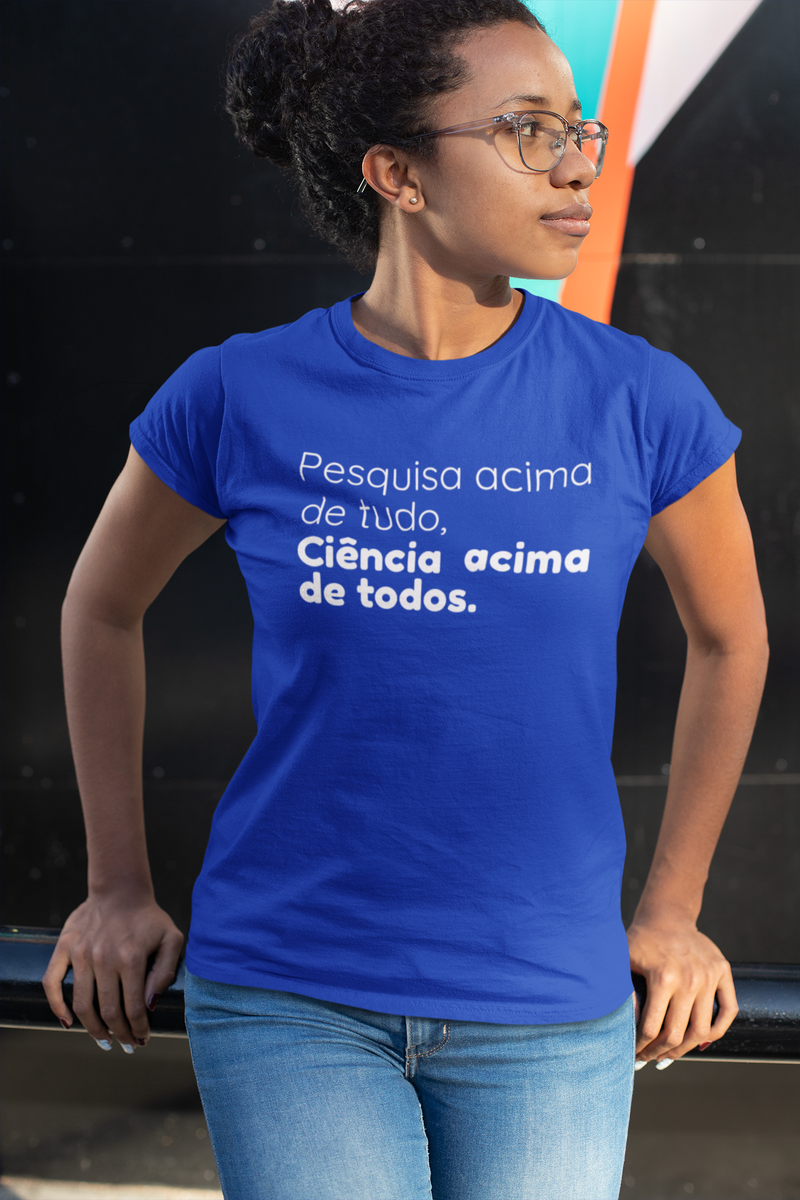 Nome do produto: T-shirt Baby Look Ciência