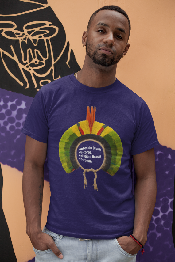 T-shirt Tradicional Brasil do cocar