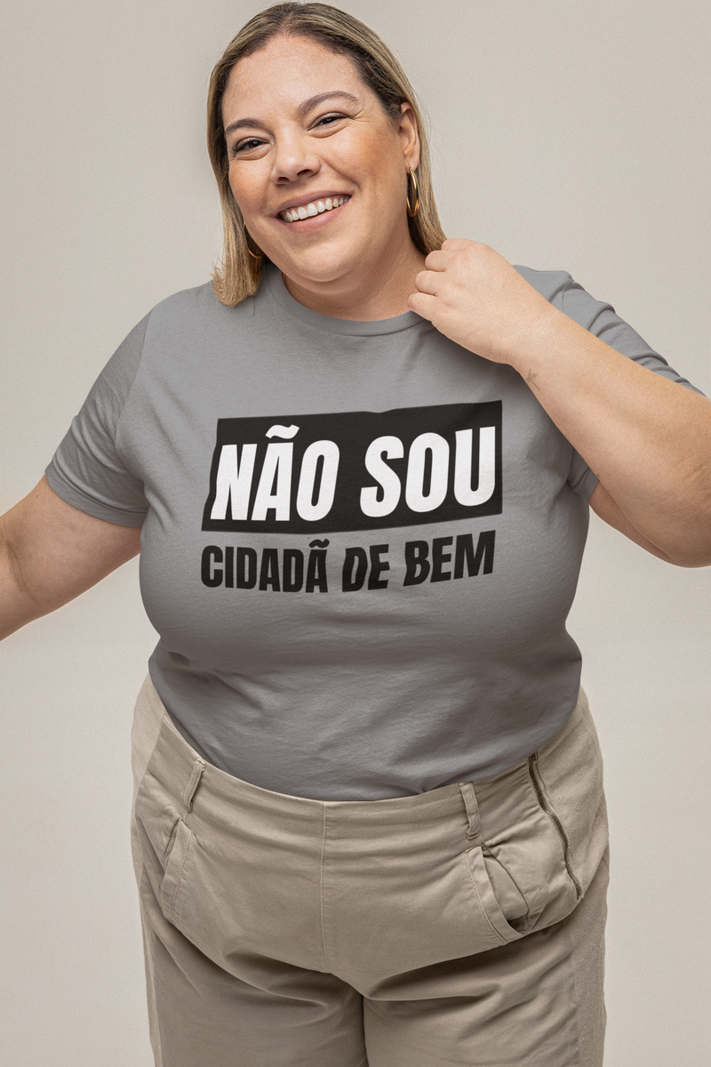 Nome do produto: T-shirt Plus Size NÃO SOU