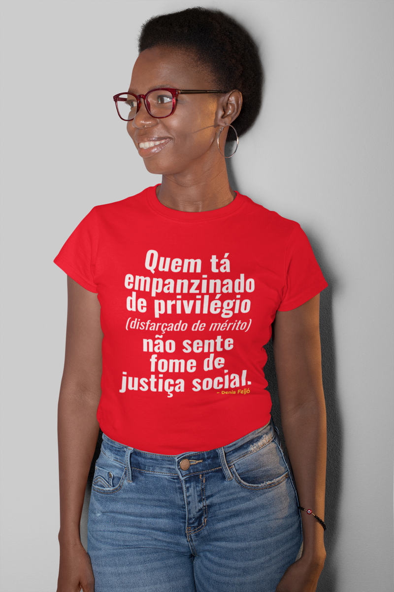 Nome do produto: T-shirt Baby Look NÃO SENTE