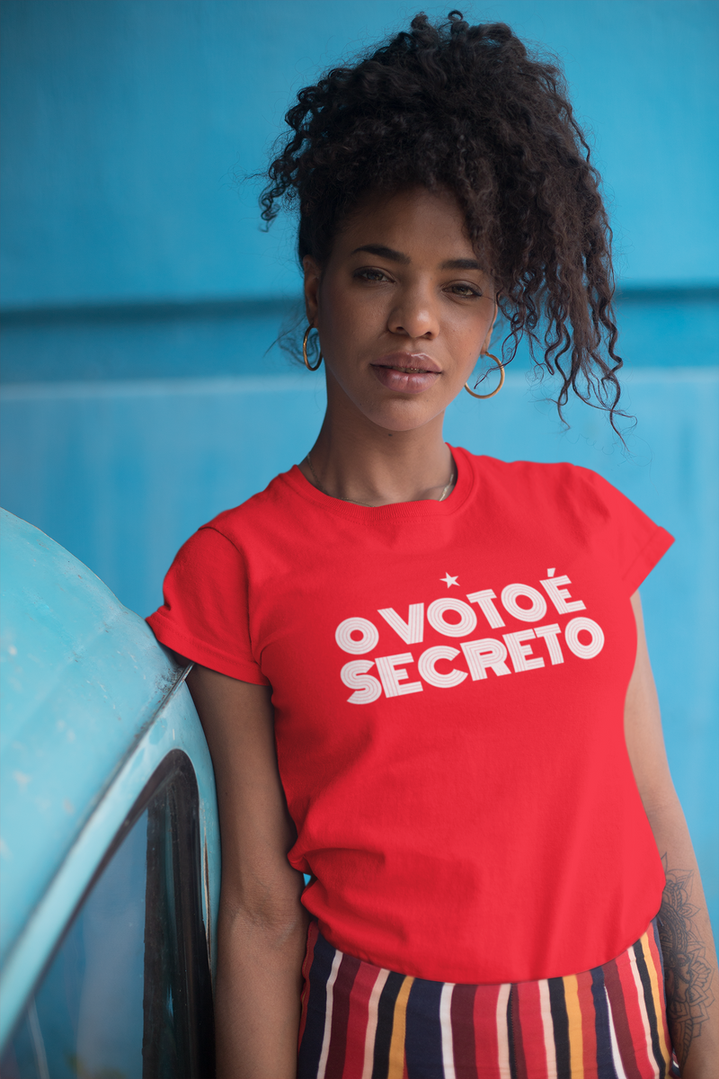 Nome do produto: T-shirt Baby Look Voto Secreto