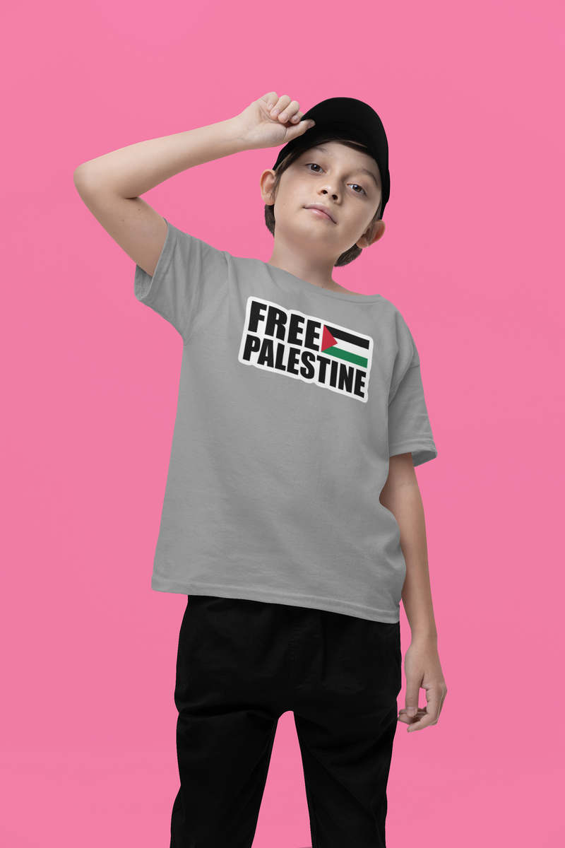 Nome do produto: T-shirt Infantil Free Palestine