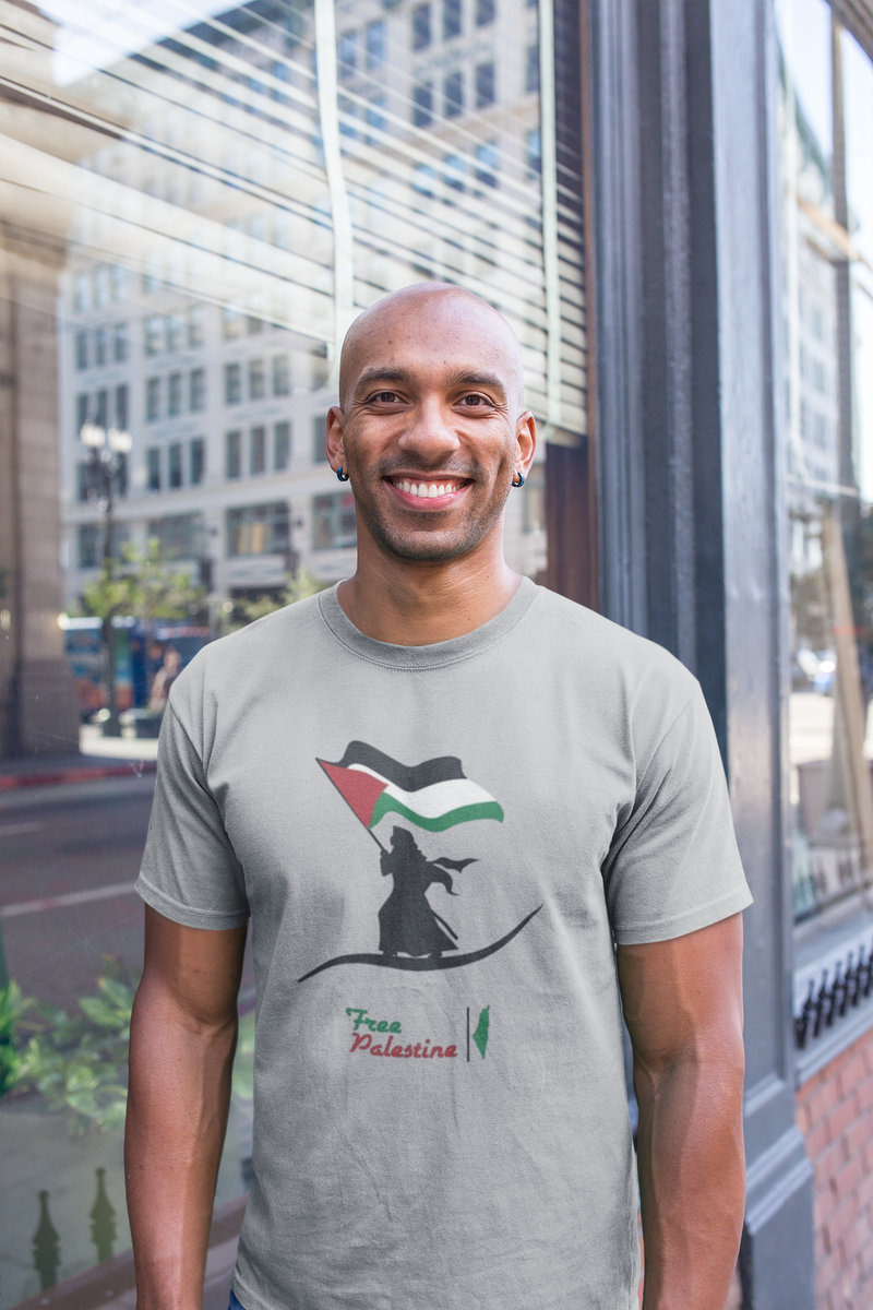 Nome do produto: T-shirt Tradicional Free Palestine