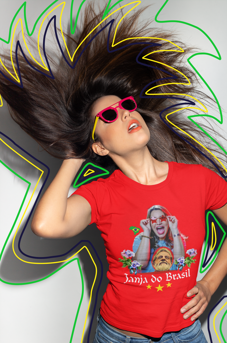 Nome do produto: T-shirt Baby Look Janja do Brasil