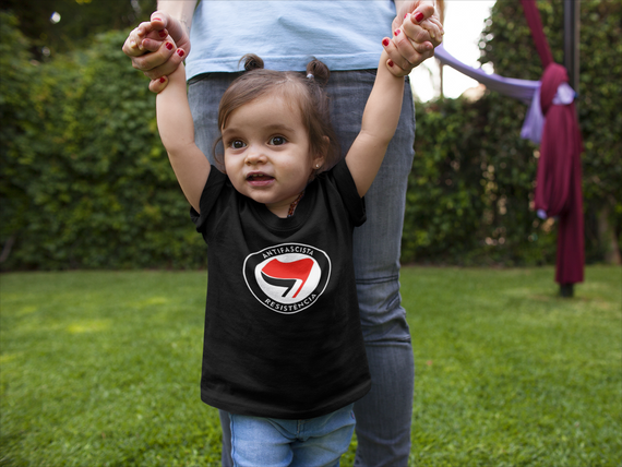 T-shirt Infantil Antifascista