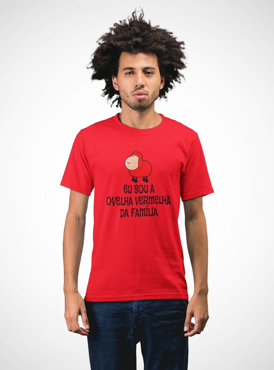 Nome do produto: T-shirt Tradicional Ovelha Vermelha