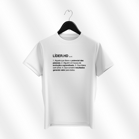 Nome do produto  Camiseta branca - LÍDER.HD, significado