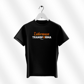 Nome do produto  Camiseta preta - Liderança Transforma