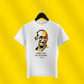Nome do produto  Camiseta - Amor, Gandhi