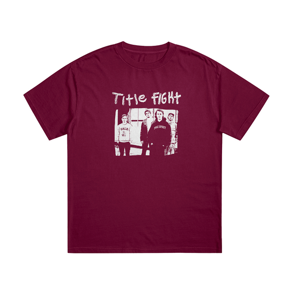 TITLE FIGHT - CAMISETA - VINHO, AZUL E PRETA