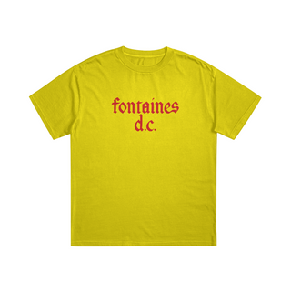 Nome do produtoFONTAINES D.C - CAMISETA - PRETA, BRANCA E AMARELA