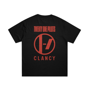 Nome do produtoTWENTY ONE PILOTS - CAMISETA (preta&branca) - CLANCY