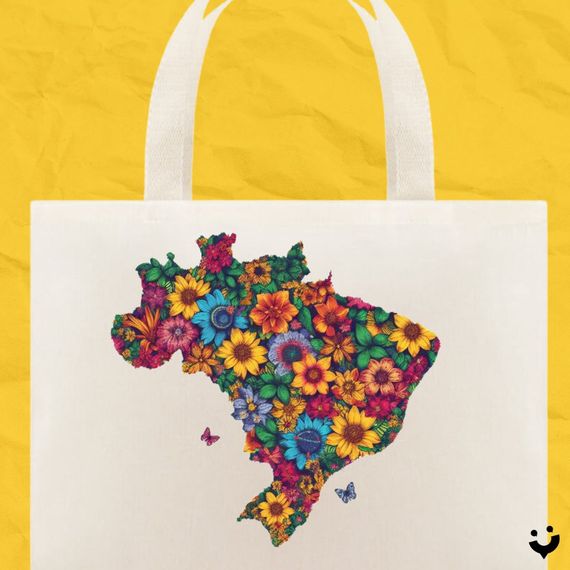 {Bag Bacana} Brasil Flowers