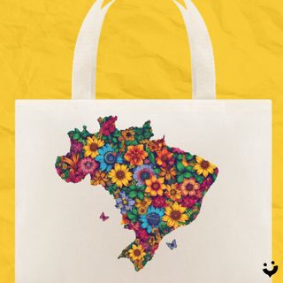 Nome do produto{Bag Bacana} Brasil Flowers