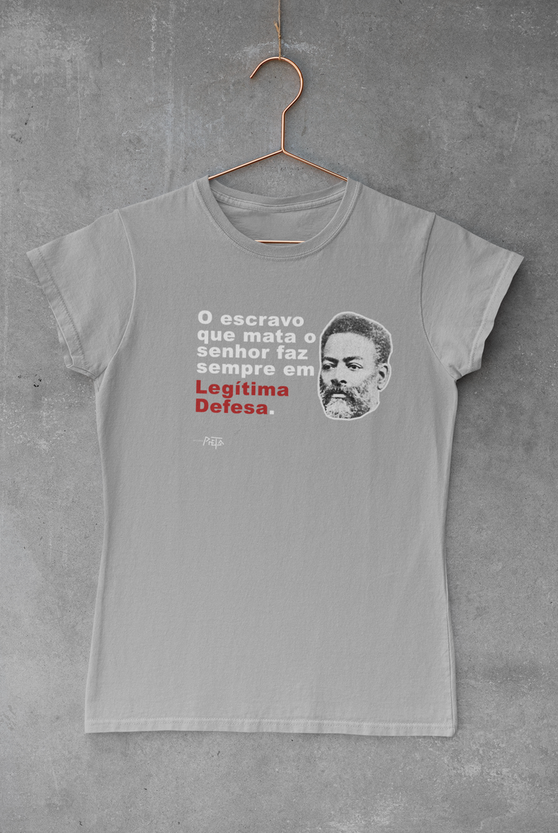 Nome do produto: Camiseta Legítima Defesa Luiz Gama