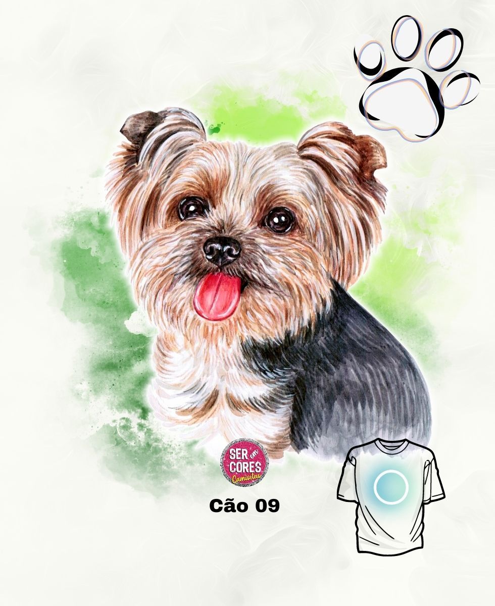 Nome do produto: Camiseta de Cachorro 09 (yorkshire) Seremcores 