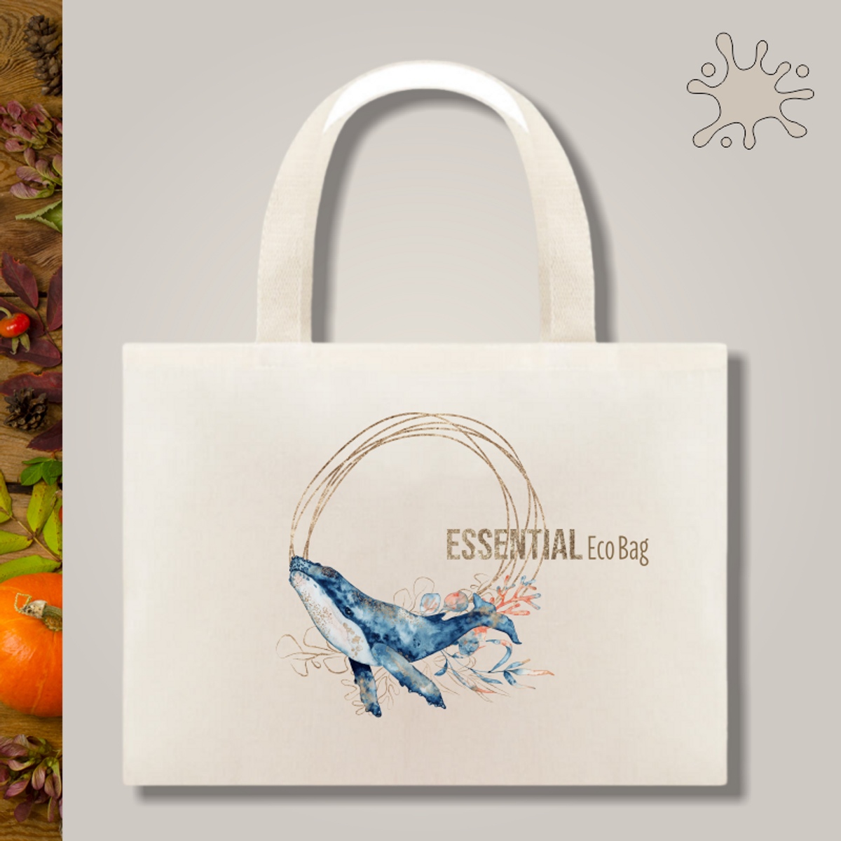 Nome do produto: Ecobag Essencial Baleia - Seremcores