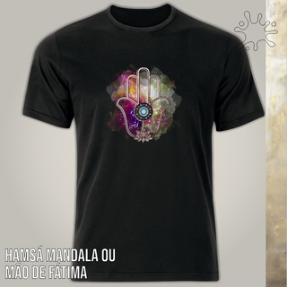 Nome do produtoCamiseta Hamsá Mandala (Proteção) - Seremcores zz