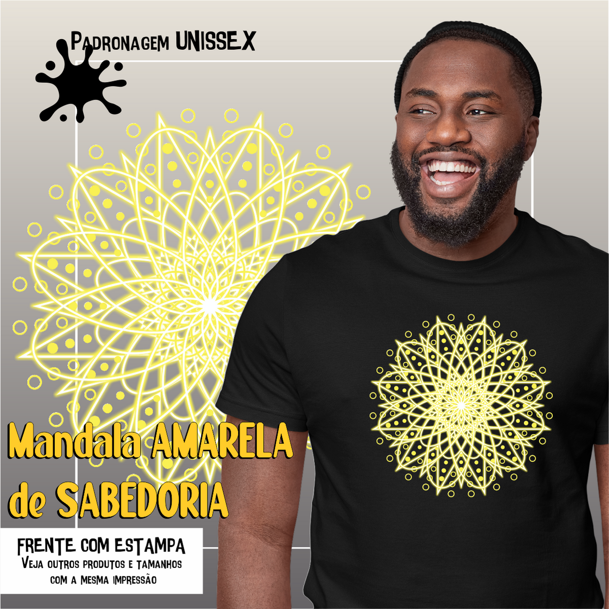 Nome do produto: Camiseta Mandala de SABEDORIA zz Seremcores 