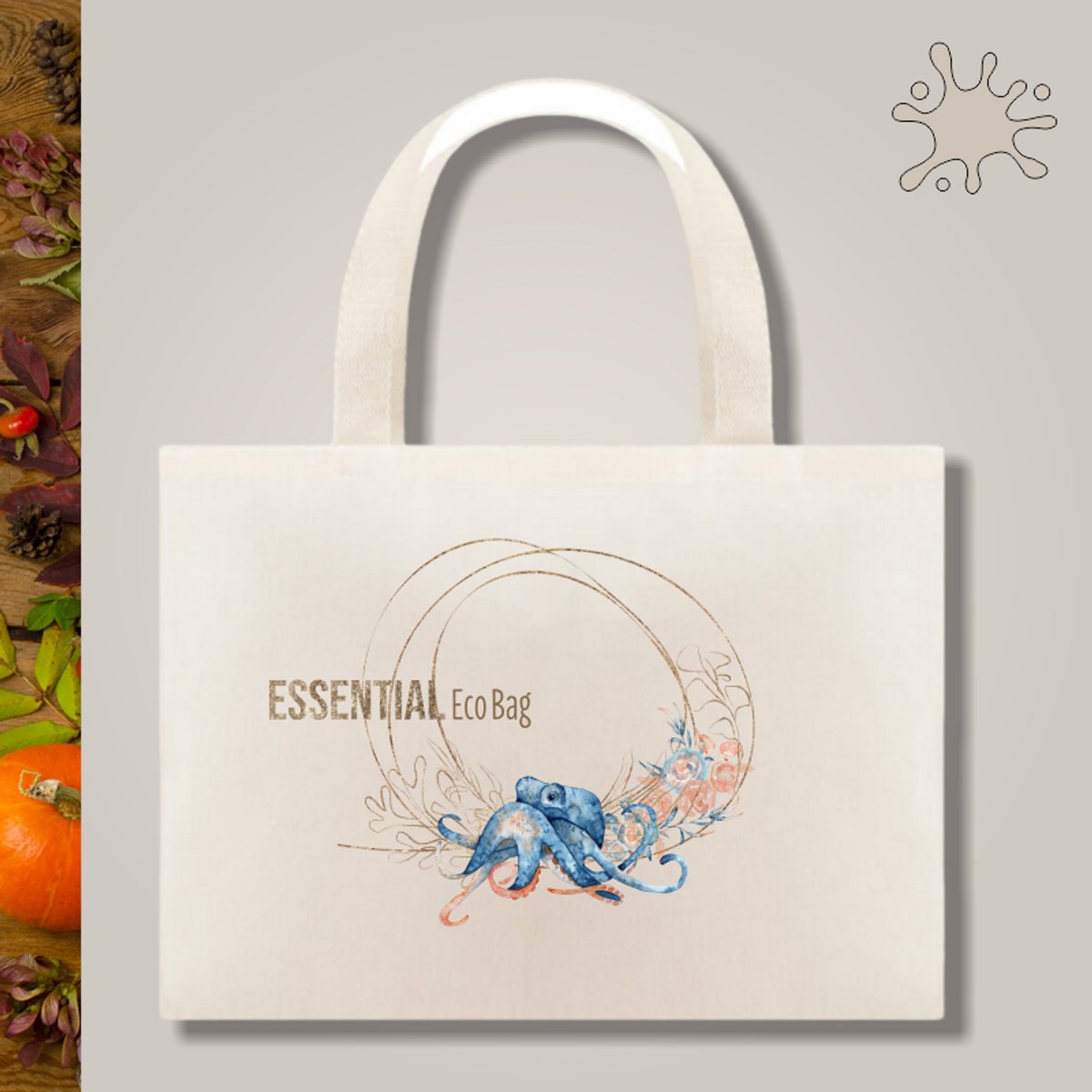 Nome do produto: Ecobag Essencial Polvo