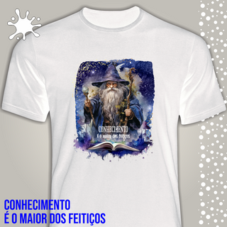 Nome do produtoCamiseta Magos - Conhecimento