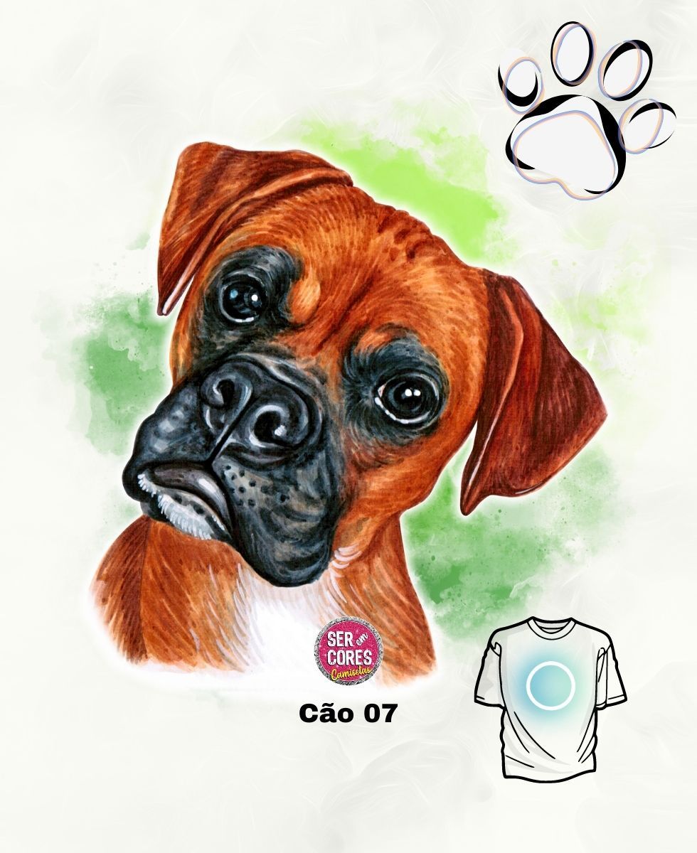 Nome do produto: Camiseta de Cachorro 07 (boxer) Seremcores 