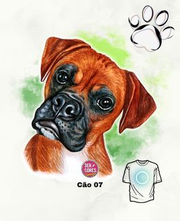 Camiseta de Cachorro 07 (boxer) Seremcores 