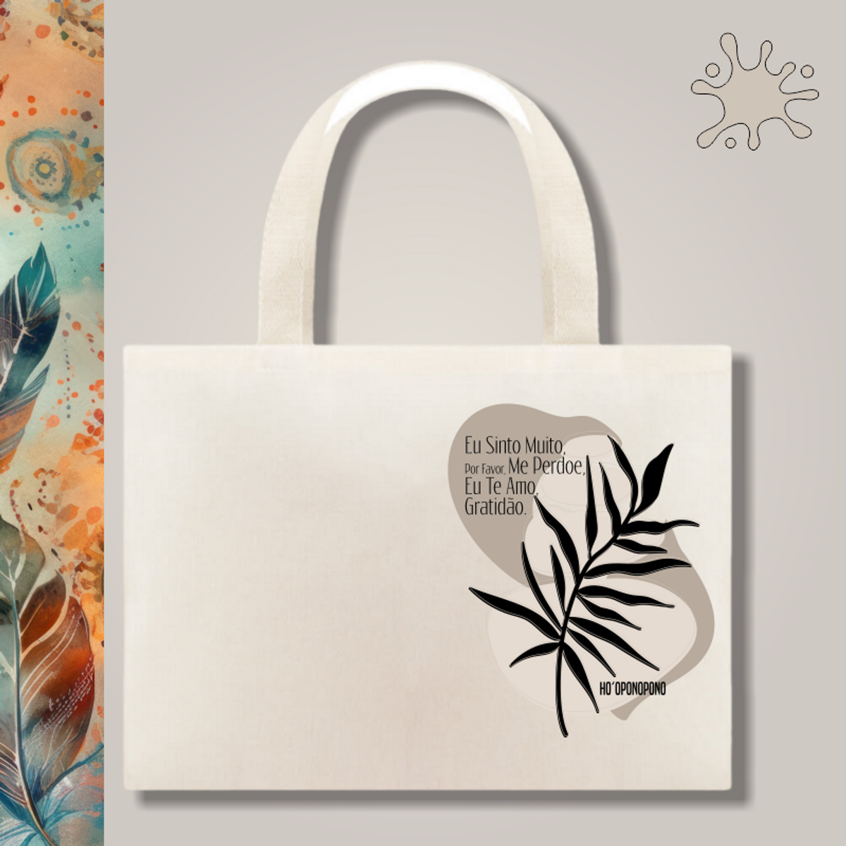 Nome do produto: Ecobag Hooponopono - Boho Espiritual