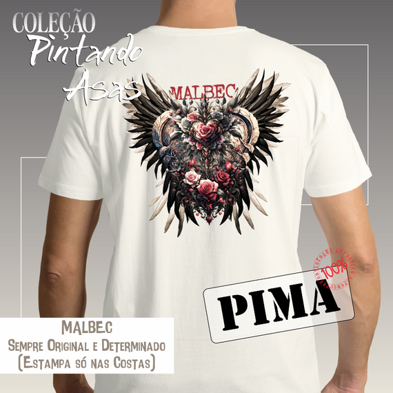 Camiseta PIMA - MALBEC (costas) Seremcores