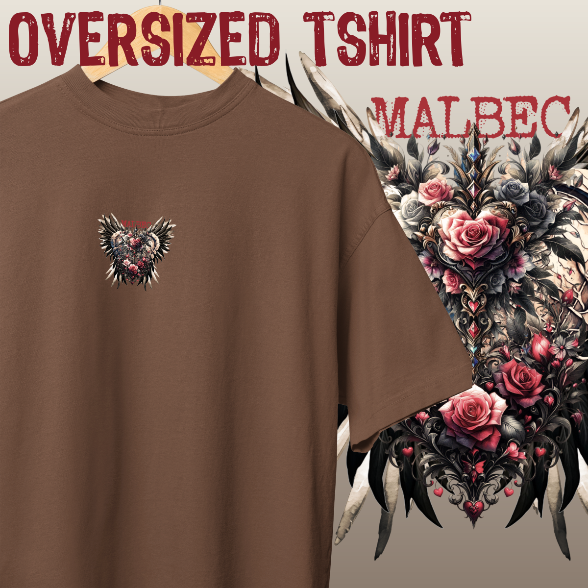 Nome do produto: Oversized Tshirt - MINI MALBEC - Seremcores
