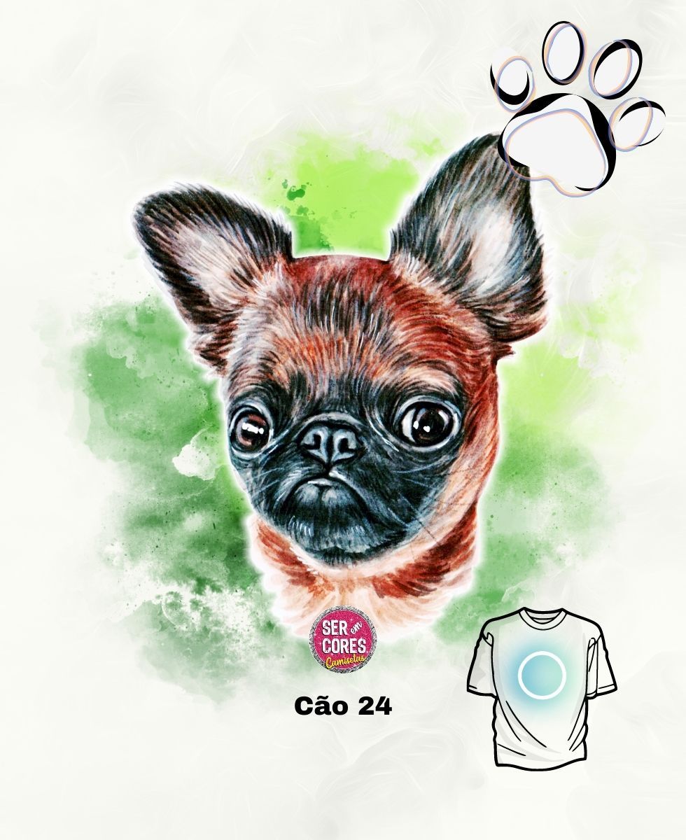 Nome do produto: Camiseta de Cachorro 24 (griffon de Bruxelas - pincher) Seremcores 