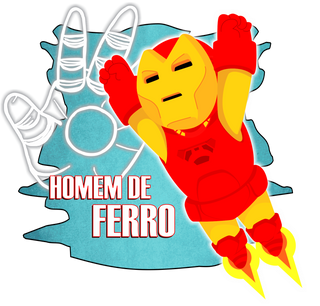 Camiseta infantil Heróis - Hominho de Ferro