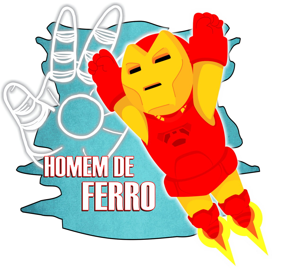 Nome do produto: Camiseta infantil Heróis - Hominho de Ferro