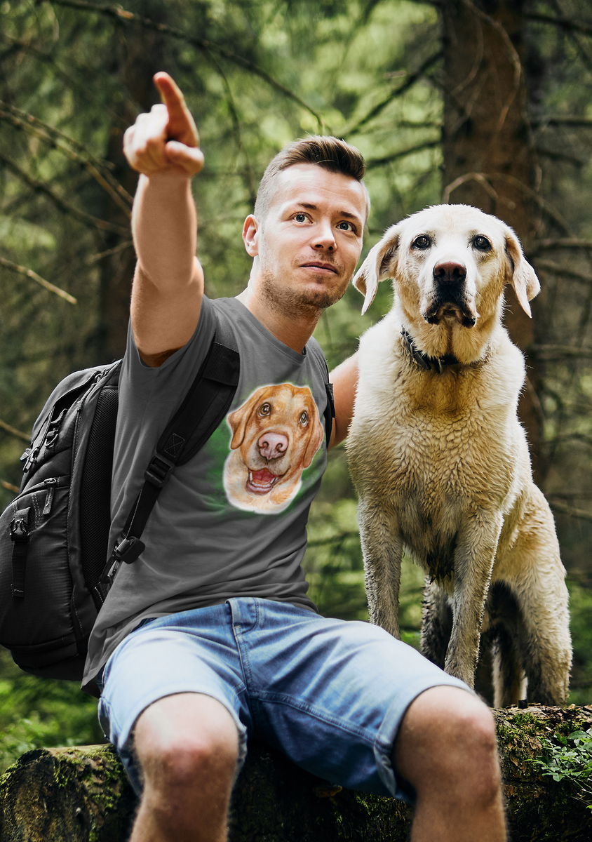 Nome do produto: Camiseta de Cachorro 28 (labrador - caramelo)  Seremcores