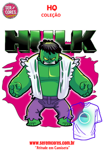 Camiseta de Heróis - Hulk Seremcores 