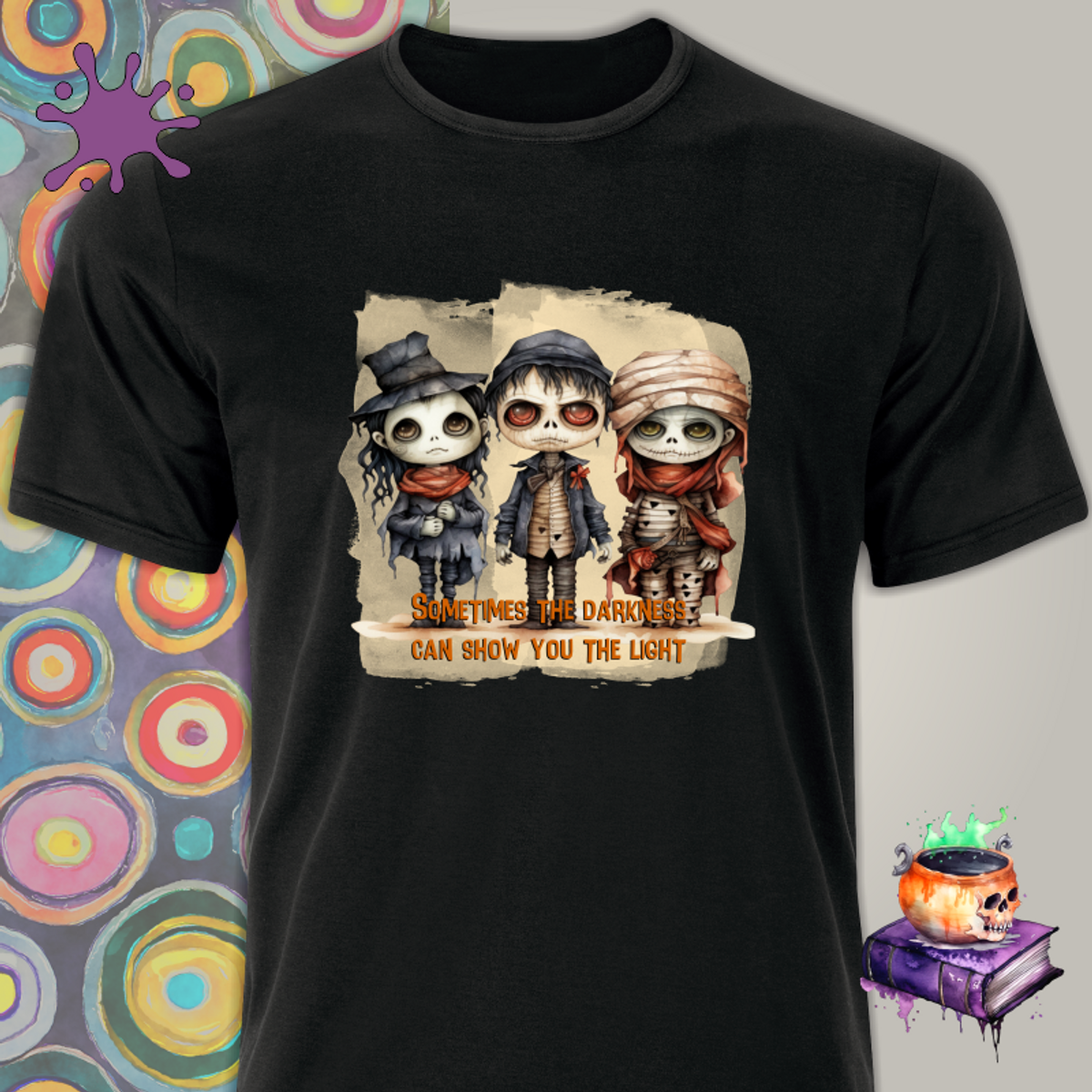 Nome do produto: Camiseta Trio 1 Zumbi Sometimes INGLÊS  - Seremcores 