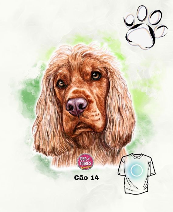 Camiseta de Cachorro 14 (cocker) Seremcores 