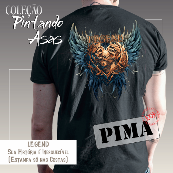 Camiseta PIMA - LEGEND (costas) Seremcores