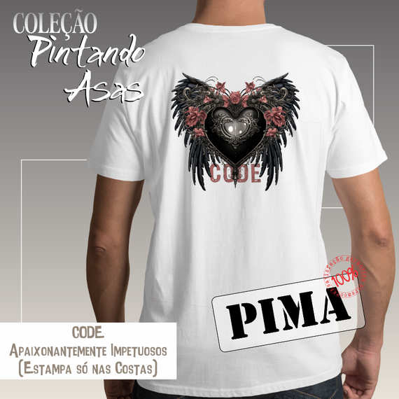 Camiseta PIMA - CODE (costas) Seremcores