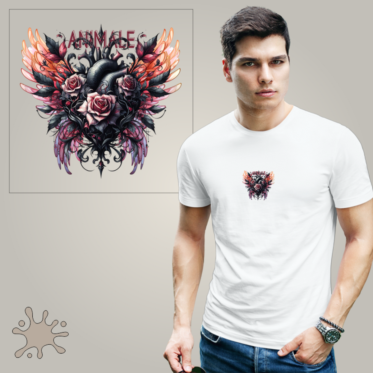 Nome do produto: Camiseta MINI ANIMALE - Seremcores