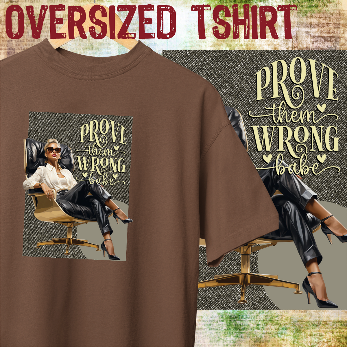 Nome do produto: Oversized Tshirt - Prove them Wrong, babe - Seremcores