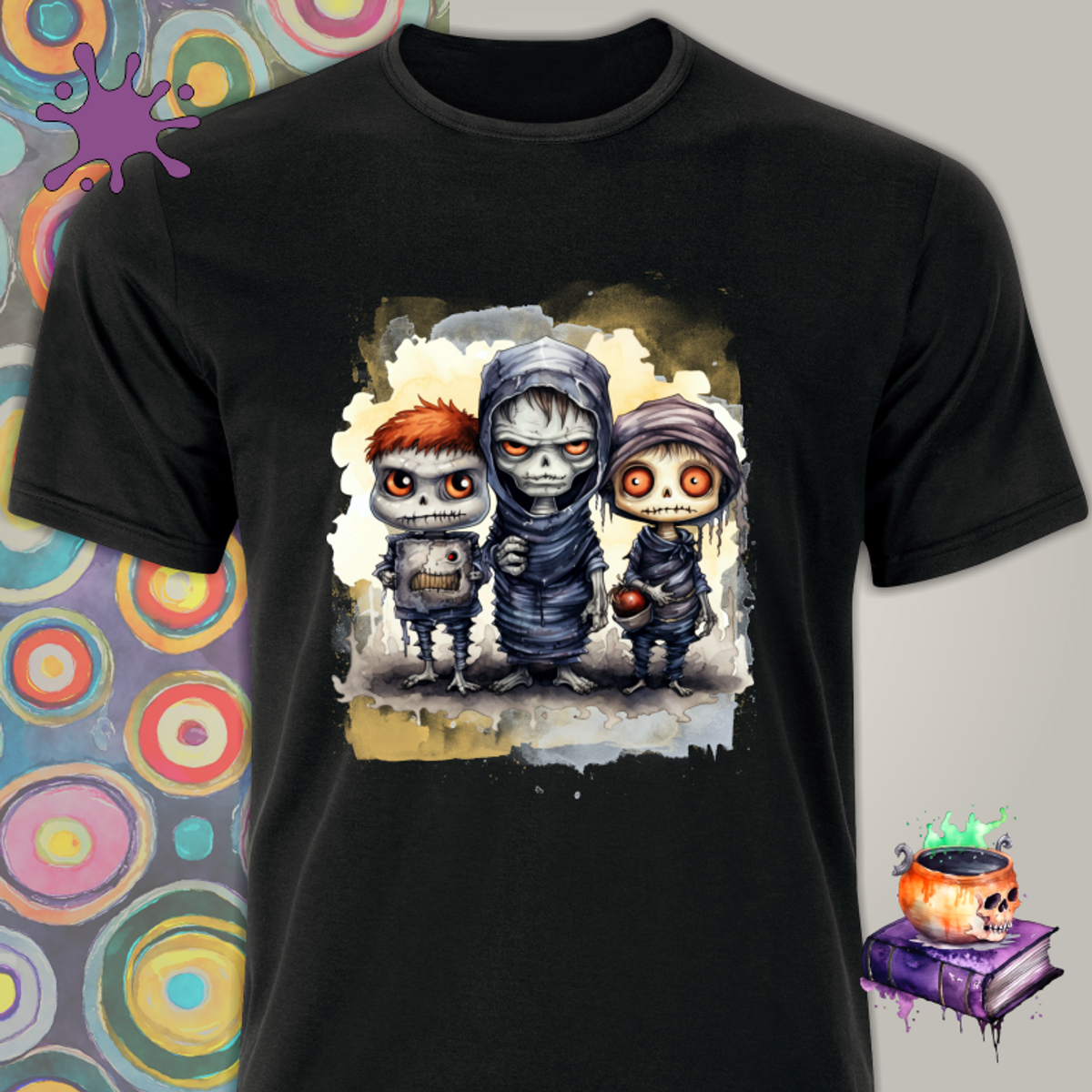 Nome do produto: Camiseta Trio 4 Zumbi Frank - Seremcores 