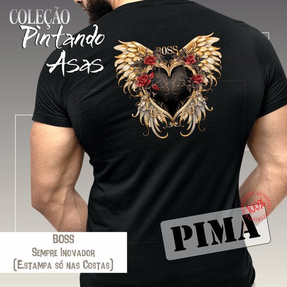 Camiseta PIMA - BOSS (costas) Seremcores