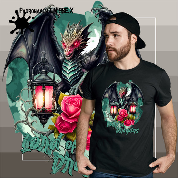 Camiseta de Dragão - Lord of Dragons  Seremcores