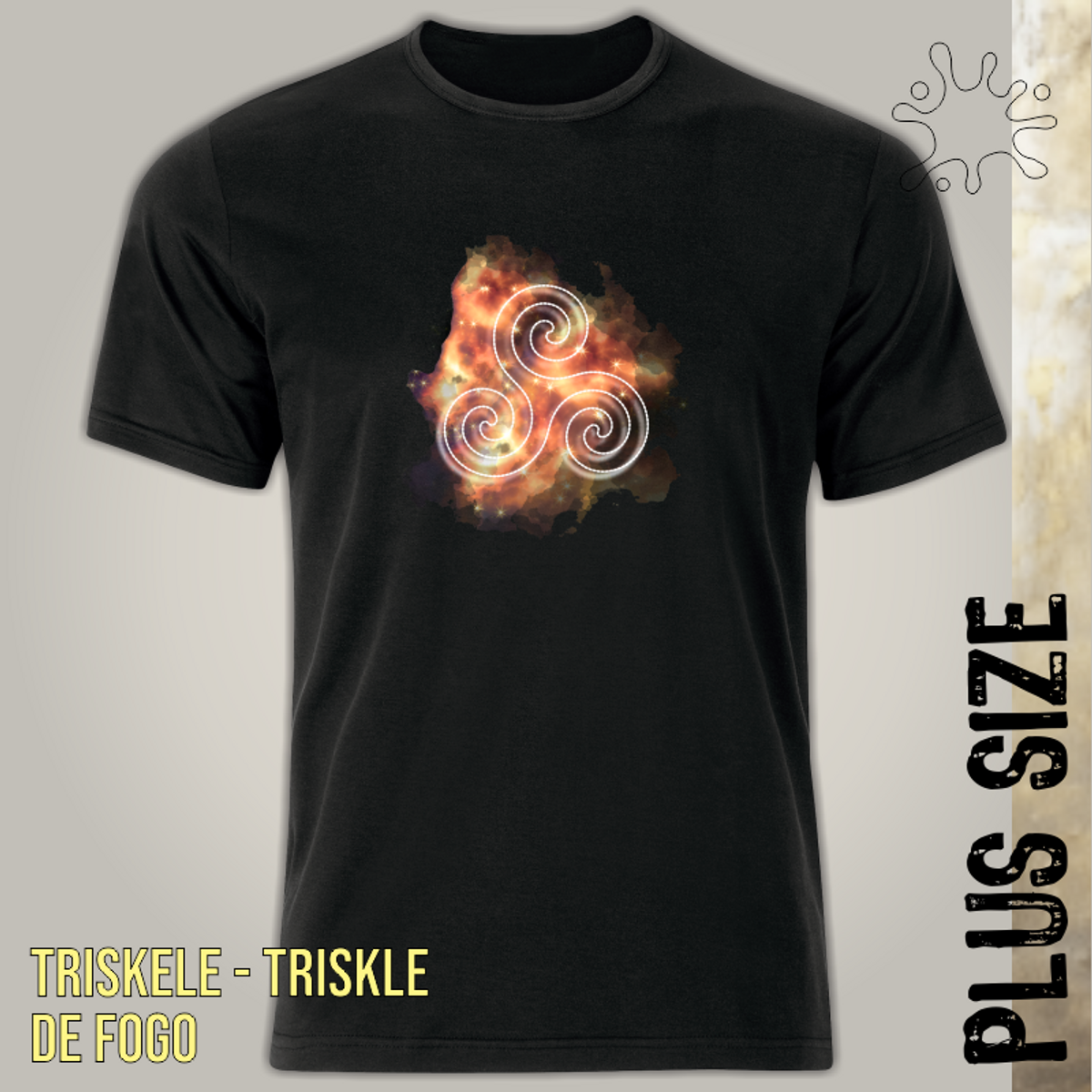 Nome do produto: Triskele de Fogo (plus size) zz