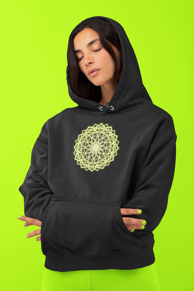 Nome do produto: Mandala VERDE LIMÃO da VERDADE (moletom canguru) zz