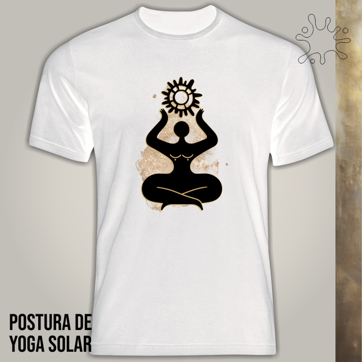 Nome do produto: Camiseta Postura Yoga SOLAR - Seremcores  zz