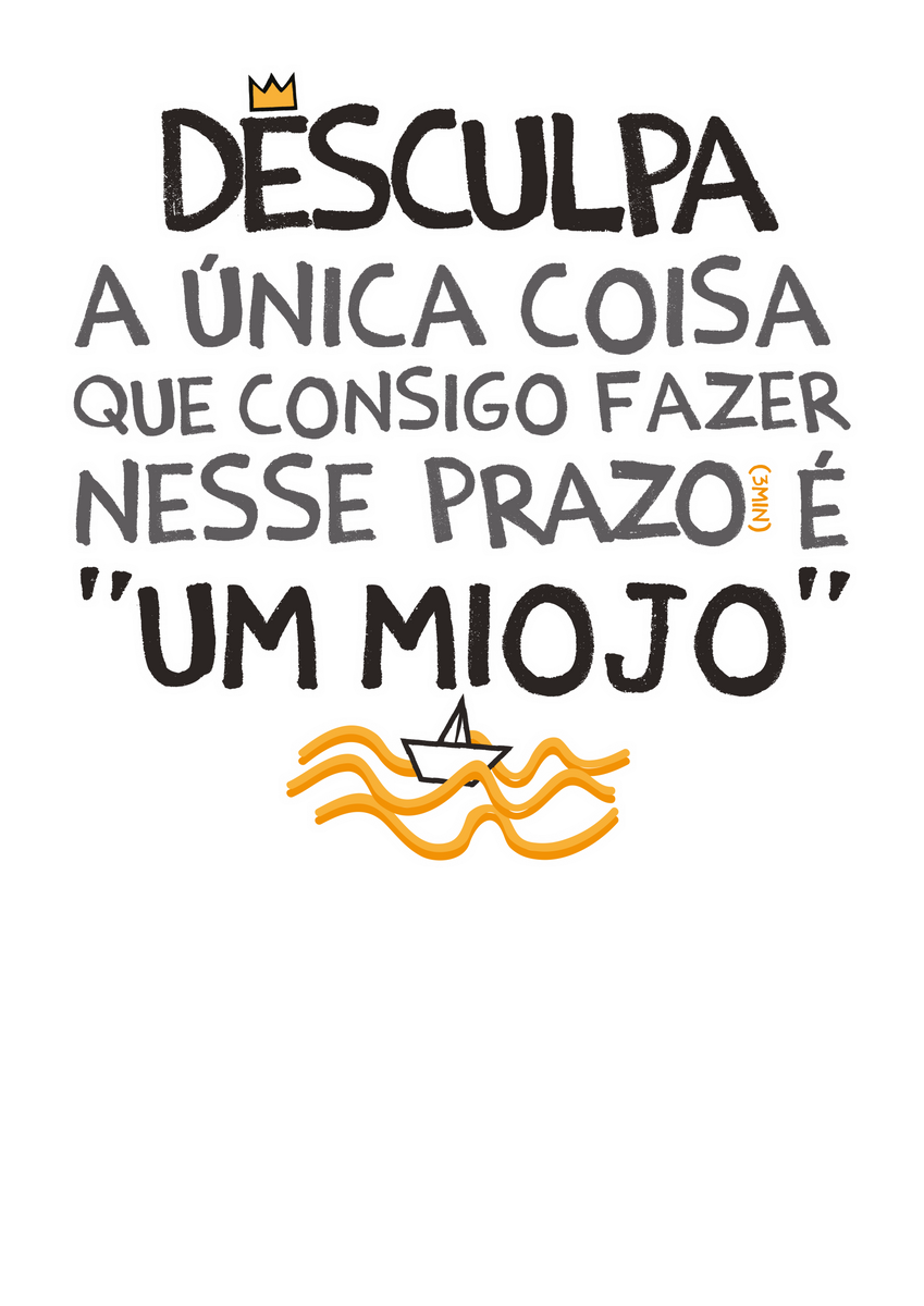 Nome do produto: Camiseta Kafofo -  Miojo (frases)  Seremcores